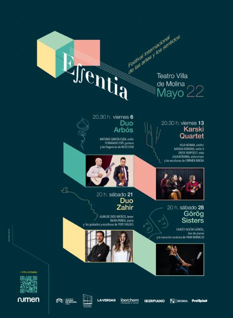 El Teatro Villa de Molina acoge la primera edición del Festival Internacional de las Artes y los Sentidos ESSENTIA del 6 al 28 de mayo - 1, Foto 1