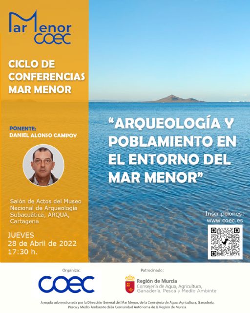 COEC organiza una conferencia sobre Arqueología y poblamiento en el Mar Menor - 1, Foto 1