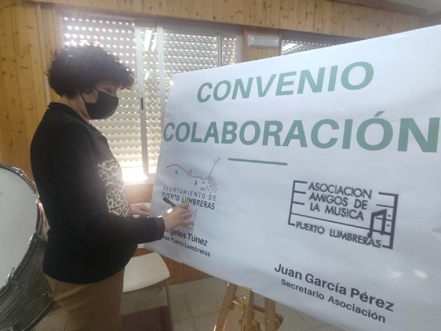 El Ayuntamiento de Puerto Lumbreras y la Asociación 'Amigos de la Música' renuevan el convenio de colaboración - 3, Foto 3