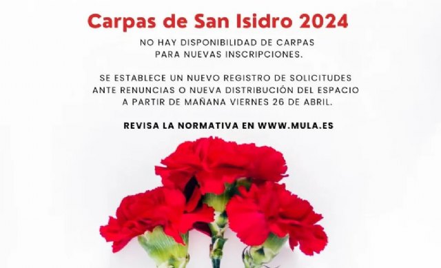 Fiestas de San Isidro 2024: No hay disponibilidad de carpas para nuevas inscripciones - 1, Foto 1