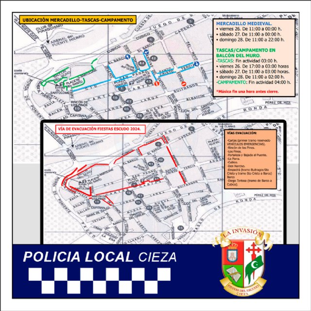 La Policía Local informa de los cambios provisionales en la regulación del tráfico en la zona de las Fiestas del escudo - 1, Foto 1