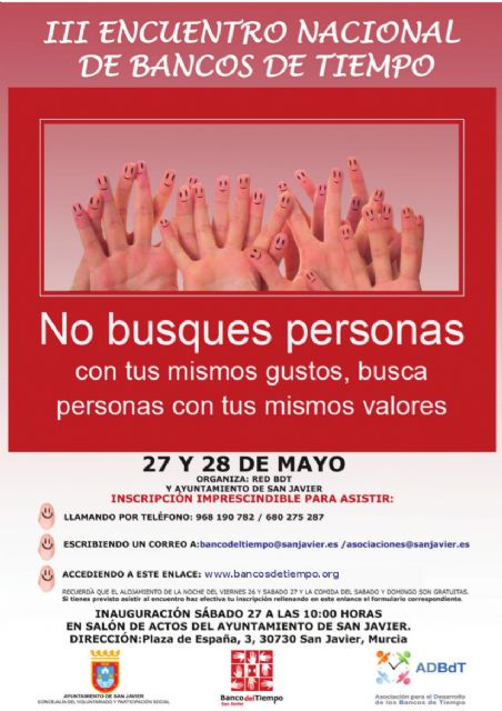 Los Bancos del Tiempo de España se reúnen este fin de semana en San Javier - 1, Foto 1