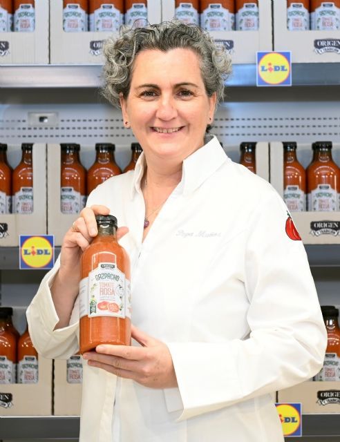 Lidl y Pepa Muñoz innovan con su gazpacho de autor, el único elaborado con tomate Rosa - 2, Foto 2