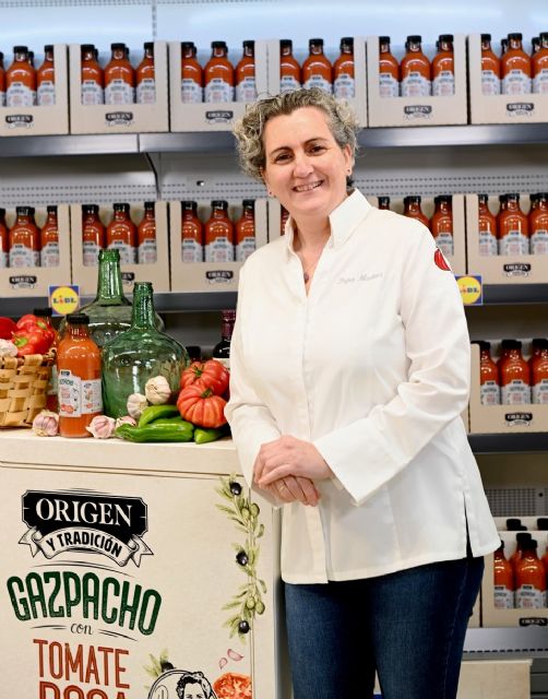 Lidl y Pepa Muñoz innovan con su gazpacho de autor, el único elaborado con tomate Rosa - 3, Foto 3