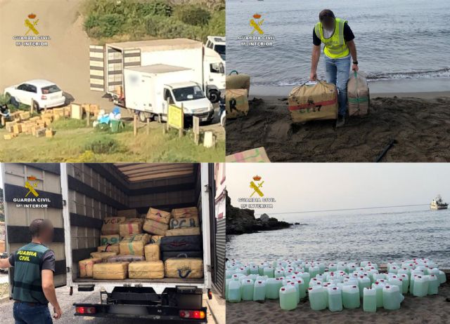 Intervenido un alijo de casi cinco toneladas de hachís en una cala de Lorca - 4, Foto 4