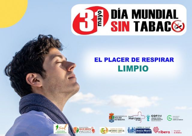 El Ayuntamiento de Molina de Segura se une a los centros de salud, Ribera Hospital de Molina y farmacias de la localidad para conmemorar el Día Mundial Sin Tabaco - 1, Foto 1