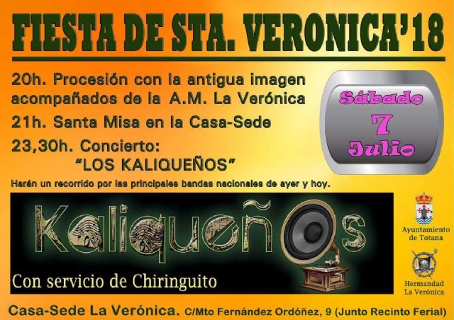 Las fiestas de la Hermandad de La Verónica se celebrarán el sábado día 7 de julio, junto al recinto ferial, Foto 2