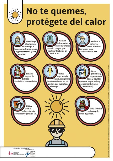 La Federación de Constructores recuerda cómo proteger a los trabajadores ante la ola de calor - 3, Foto 3