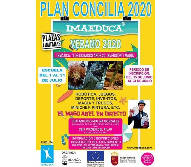Abierto el plazo de inscripción para la Escuela de Verano - Plan Concilia 2020			 - 1, Foto 1