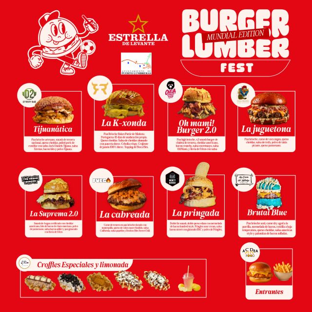 Puerto Lumbreras celebrará la tercera edición del Burger Lumber Fest con la 'Mundial Edition' del 2 al 6 de julio - 2, Foto 2