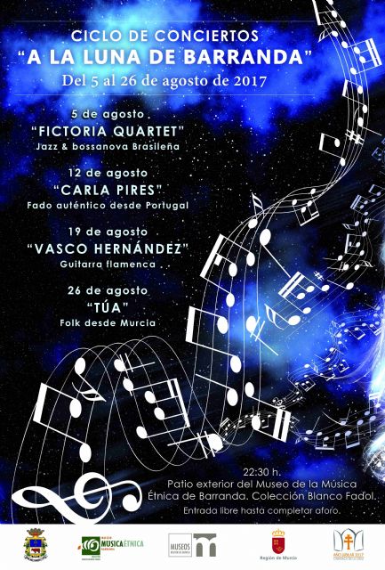 El ciclo 'A la luna de Barranda' trae conciertos gratuitos los sábados de agosto al Museo de la Música - 1, Foto 1