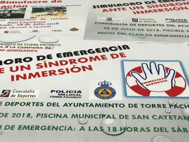 Simulacro de actuación ante un síndrome de inmersión en Torre Pacheco - 2, Foto 2