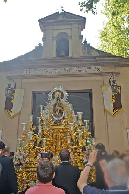 La Virgen del Carmen de Calatrava puso el Broche de oro de las procesiones del Carmen en Sevilla - 1, Foto 1