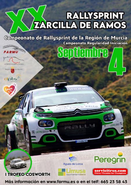 Vuelve el Rallysprint Zarcilla de Ramos en su vigésima edición, el próximo 4 de septiembre, bajo el cumplimiento de todas las medidas de seguridad y protocolos anti-COVID - 2, Foto 2