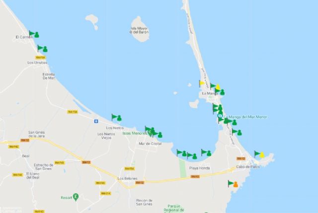Abren todas las playas del Mar Menor que estuvieron afectadas por la anoxia - 1, Foto 1