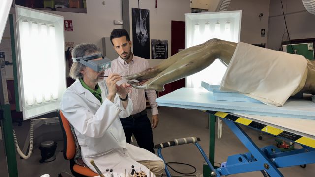 El Centro de Restauración de la Comunidad rehabilita la imagen del Cristo del Consuelo de Cieza - 1, Foto 1