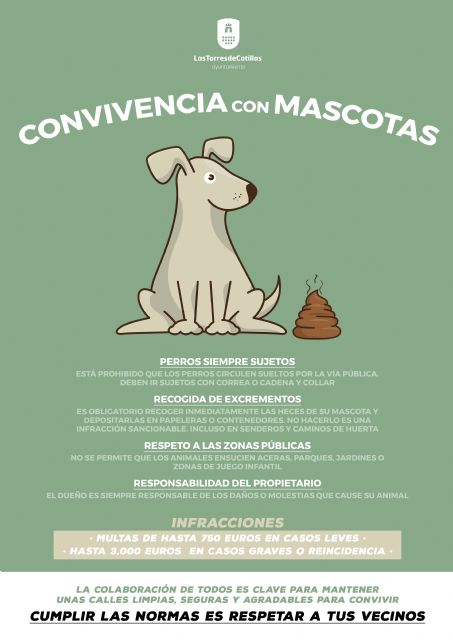 El Ayuntamiento recuerda las obligaciones en la tenencia de mascotas y anuncia una campaña de control y sanciones - 1, Foto 1