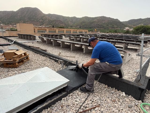 Las obras de reconversión bioclimática del IES Beniaján encaran su recta final - 4, Foto 4