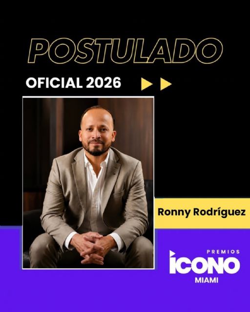 Ronny Rodríguez, postulado oficial a los Premios Ícono Miami 2026 - 2, Foto 2
