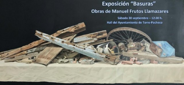 Tres espectaculares obras de Manuel Frutos Llamazares presiden el hall del Ayuntamiento - 1, Foto 1