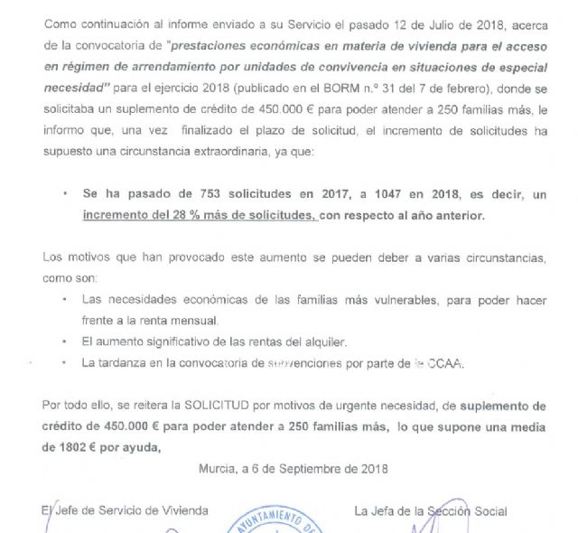 Ahora Murcia plantea la necesidad de crear una Concejalía de Vivienda - 2, Foto 2