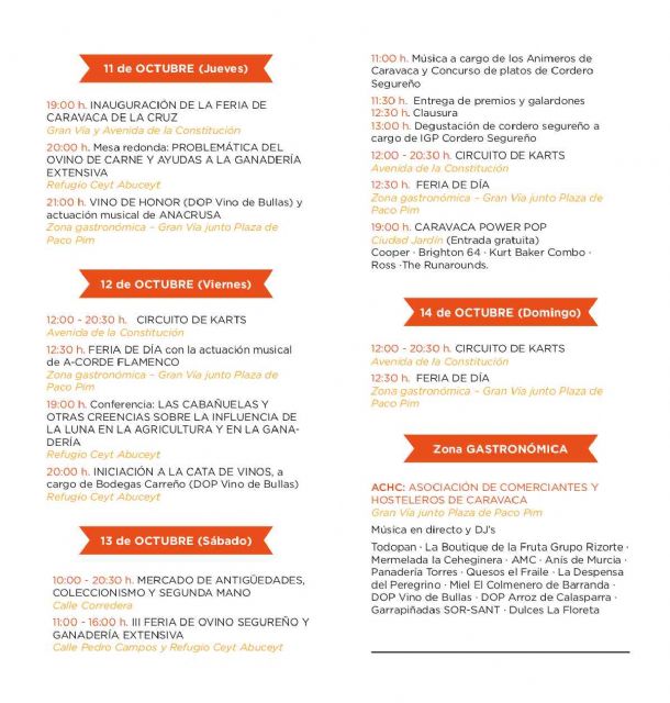 La Feria de Caravaca se celebra del 11 al 14 de octubre con actividades para todos los públicos - 2, Foto 2