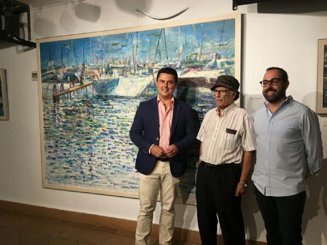 El pintor Saura Mira dona un lienzo de su colección Reflejos, sobre el Mar Menor, al Ayuntamiento de San Javier - 3, Foto 3