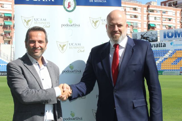 Podoactiva seguirá cuidando la pisada de los futbolistas del UCAM Murcia CF - 1, Foto 1