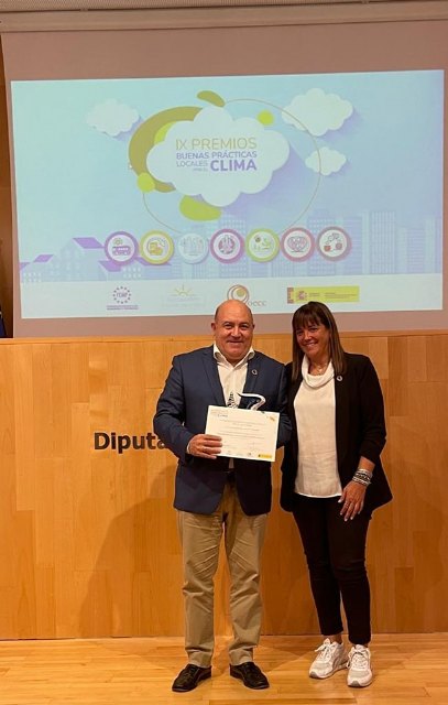 El alcalde de Cieza recoge el premio Soluciones basadas en la Naturaleza de la Red Española de Ciudades por el Clima - 1, Foto 1