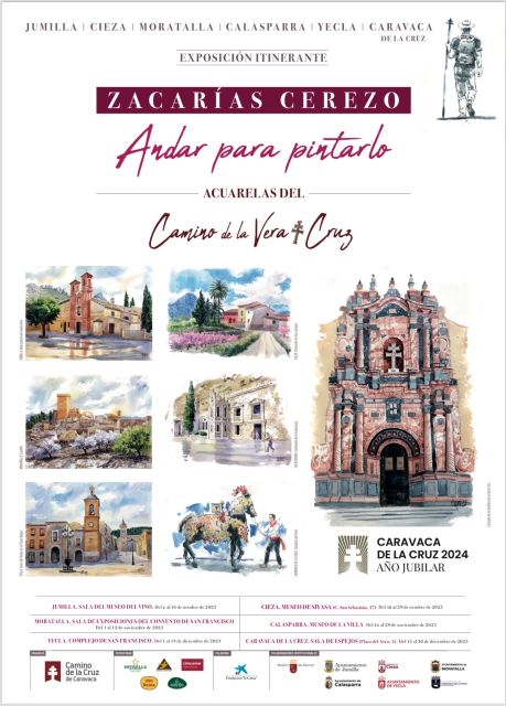 Una exposición itinerante de Zacarías Cerezo muestra la belleza y riqueza patrimonial del tramo murciano del Camino de la Vera Cruz - 4, Foto 4