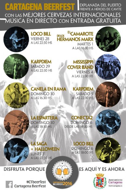 El Cartagena Beerfest ofrecerá las mejores cervezas internacionales y actuaciones en directo en la explanada del Puerto - 3, Foto 3