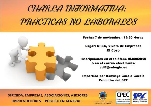 La Concejalía de Empleo llevará a cabo una charla informativa sobre prácticas no laborales - 1, Foto 1
