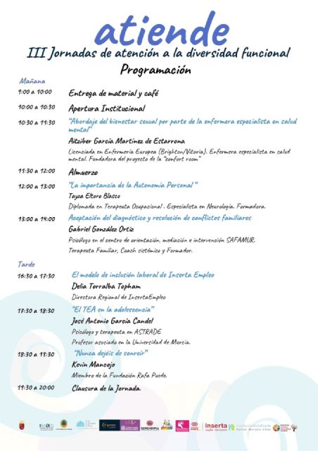 Presentadas las III Jornadas de Atención a la Diversidad Funcional “ATIENDE” - 1, Foto 1