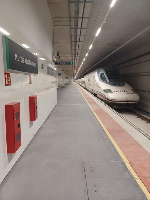 Adif AV sigue avanzando en la fase de pruebas para la llegada de la alta velocidad a Murcia, prevista para finales de año - 1, Foto 1