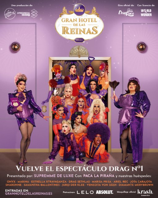 El Gran Hotel de las Reinas, el espectáculo drag musical más grande del país, llega por primera vez a Cartagena - 1, Foto 1