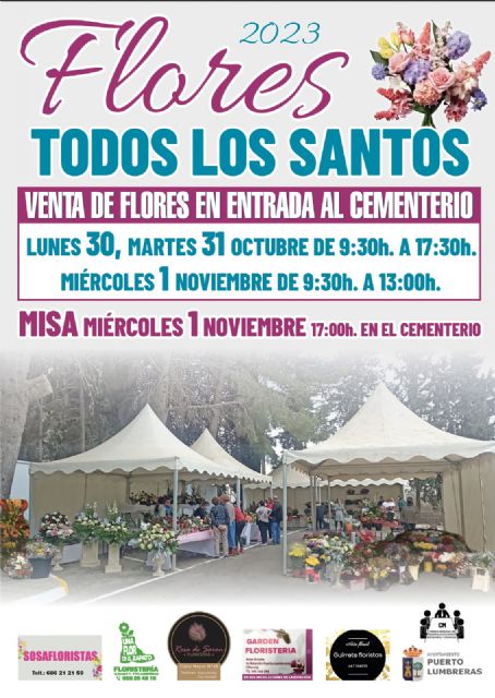 El Ayuntamiento de Puerto Lumbreras pone en marcha, otro año más, la campaña de Venta de Flores en el Cementerio municipal de San Damián con motivo del Día de Todos los Santos - 3, Foto 3