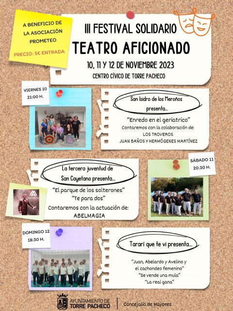 Teatro Aficionado – III Festival Solidario, a beneficio de la Asociación Prometeo - 1, Foto 1