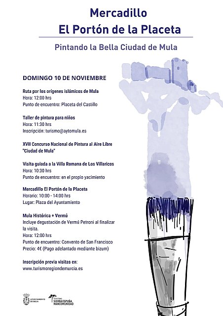 Mula organiza el Mercadillo «El Portón de la Placeta» con actividades culturales y de ocio - 1, Foto 1