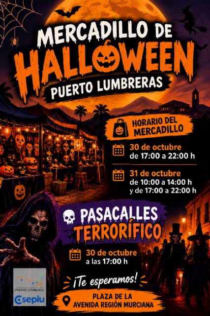 Puerto Lumbreras celebrará un Mercadillo de Halloween los días 30 y 31 de octubre en la plaza de la Avenida Región Murciana - 2, Foto 2