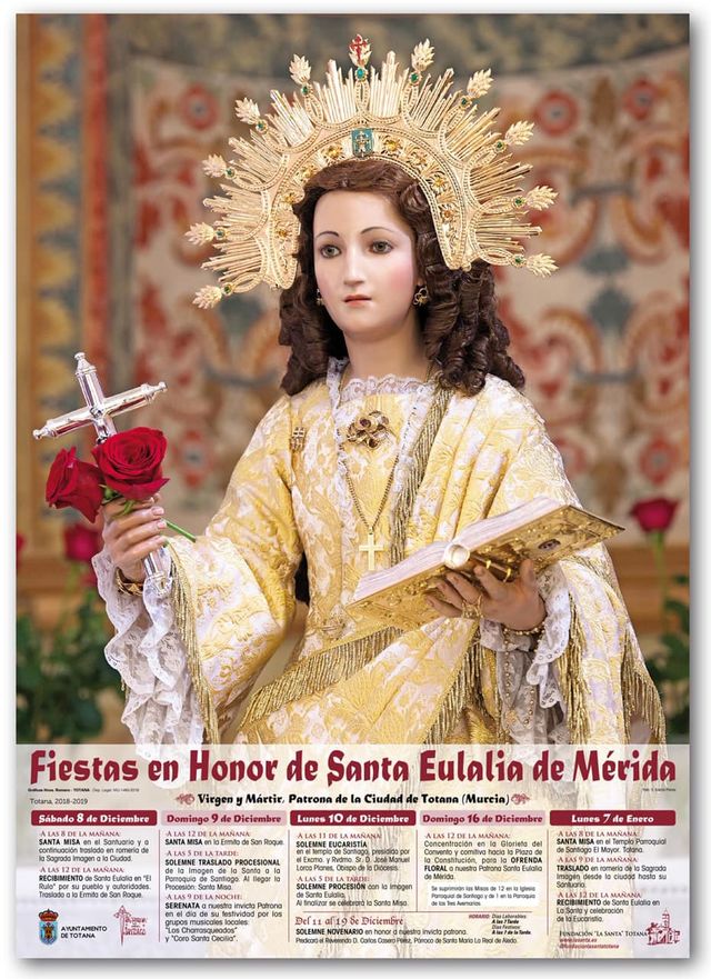 The program of religious acts of the patron saint festivities of Santa Eulalia'2018, Foto 5