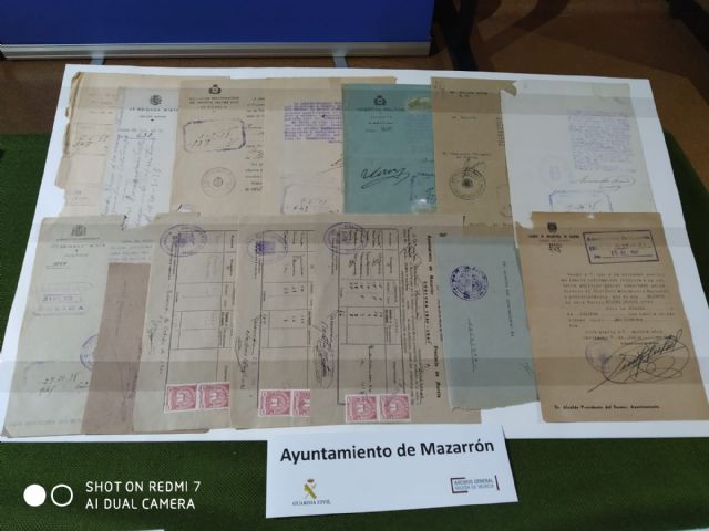 Mazarrón recupera 14 documentos intervenidos en la operación Index realizada por la Guardia Civil - 2, Foto 2