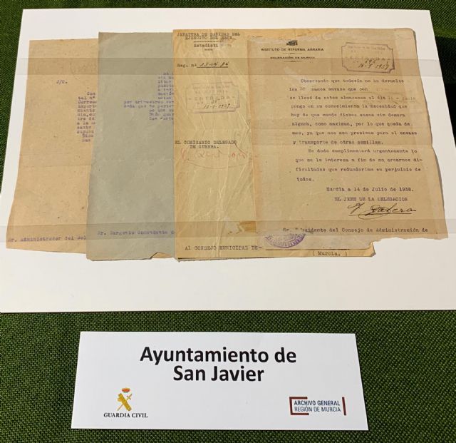 El Ayuntamiento recupera cuatro documentos municipales de 1938 a 1941 incautados en la operación Clarisa de la Guardia Civil - 4, Foto 4