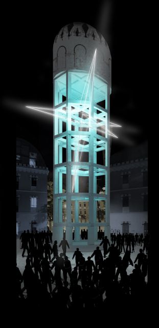 Los barrios del sur contarán con su propia Estrella de Navidad en el depósito de agua del Cuartel de Artillería - 2, Foto 2