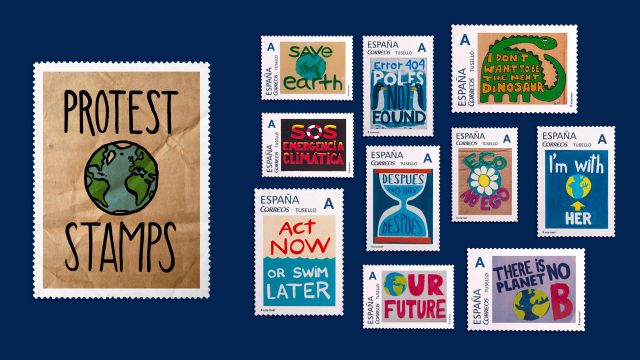 Correos lanza Protest Stamps, sellos que retratan las voces de una generación contra el cambio climático - 1, Foto 1