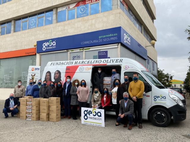 Gesa Mediación dona más de 1.000 kilos de productos de primera necesidad a Cruz Roja y Cáritas Murcia - 1, Foto 1