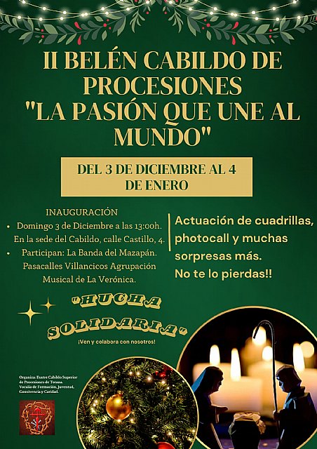 El Ilustre Cabildo Superior de Procesiones de Totana presenta su 2º Belén Solidario: La Pasión que Une al Mundo, Foto 2