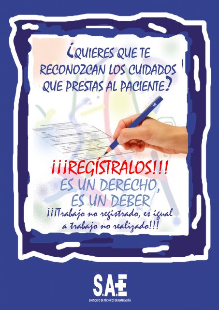 SAE insta a todos los TCE a registrar su trabajo en la historia clínica del paciente - 1, Foto 1