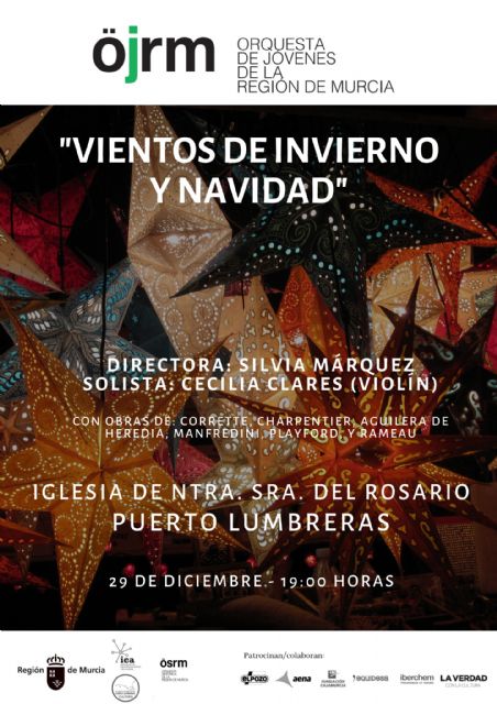 La Orquesta de Jóvenes de la Región de Murcia celebra su encuentro de Navidad y ofrece un programa barroco en Puerto Lumbreras - 1, Foto 1