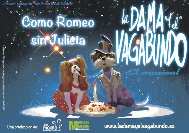 El Teatro Villa de Molina ofrece el musical infantil LA DAMA Y EL VAGABUNDO el viernes 27 de diciembre - 1, Foto 1