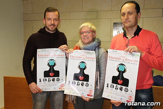 El Centro Sociocultural “La Cárcel” de Totana acoge el próximo 3 de marzo el IV Foro de Educación y Emoción, con la participación de prestigiosos expertos en la materia, Foto 1